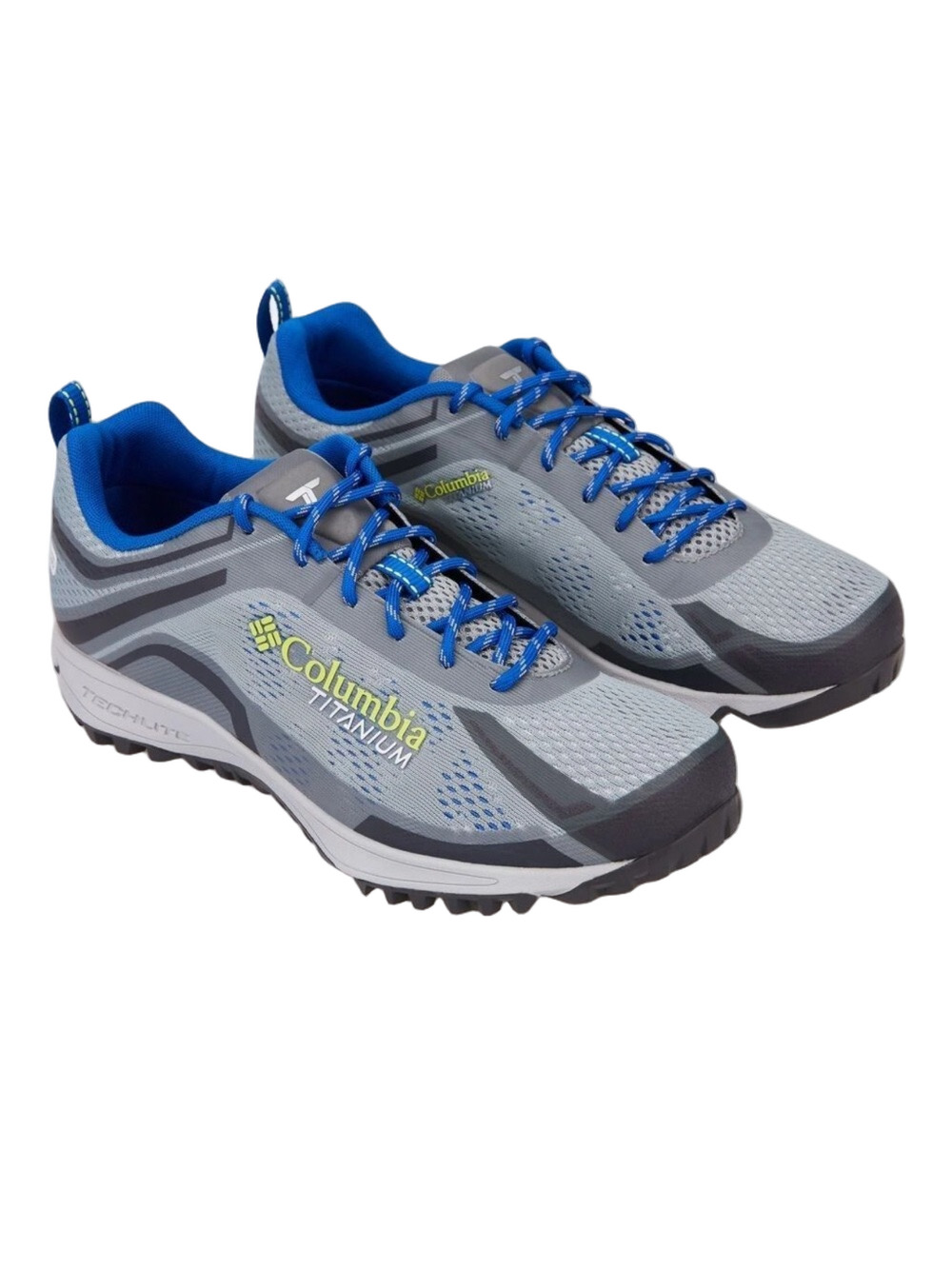 Columbia Men's Trail Shoes in Light Gray and Blue